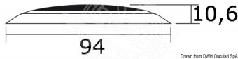 Osculati 13.179.80 - Накладной светодиодный светильник, 12В, 5 светодиодов 