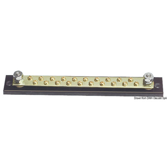 Osculati 14.207.12 - Монтажная шина BusBar 12 / 48 В 150 А 225 x 31 мм