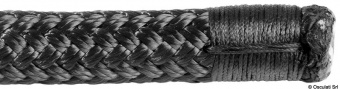 Osculati 06.470.28 - Швартовый конец двойного плетения из сверхпрочного полиэфира чёрный 100 м диаметр 28 мм (100 м.)