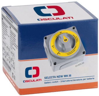 Osculati 14.921.00 - Выключатель/коммутатор Selecta new MKII для аккумуляторных батарей