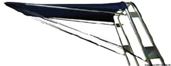 Osculati 46.906.24 - Телескопический задний белый тент для навигационных дуг надувных лодок 130 x 190 см 