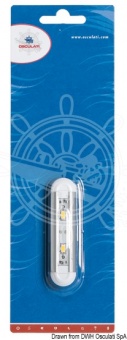 Osculati 13.197.21 - Технический противоударный светильник Slim Mini 12 В 0.6 Вт 