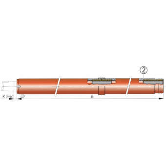 Vetus BR350S - Третий резиновый подшипник для дейдвудной трубы 50 мм
