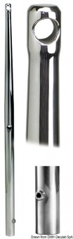 Osculati 41.176.11 - Леерные стойки для оснований из нержавеющей стали со штырем, Ø 25x1,5x625 мм 