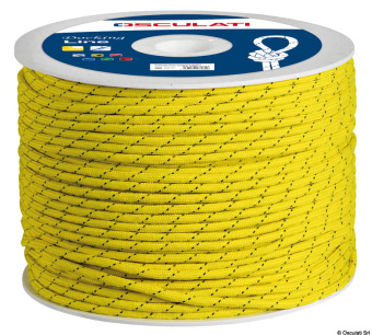 Osculati 06.420.12GI - Плетеный трос из полиэфира высокой прочности Желтый 12 мм (200 м.)