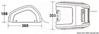 Osculati 02.537.01 - LEWMAR Captive CRW400 лебедка с катушкой