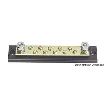 Osculati 14.207.10 - Монтажная шина BusBar 12 / 48 В 150 А 145 x 31 мм