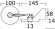 Osculati 43.172.64 - Анод для дейдвудов подвесных моторов 50/75 л.с 