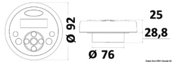 Osculati 29.548.82 - Проводной пульт дистанционного управления WR6 