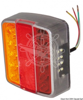 Osculati 02.022.12 - Задний правый/левый LED фонарь с 4 лампами 