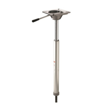 Vetus PCQG5774T Quick positioning series 'gas rise' pedestal leg with swivel, threaded connection to base, height 57 - 74 cm