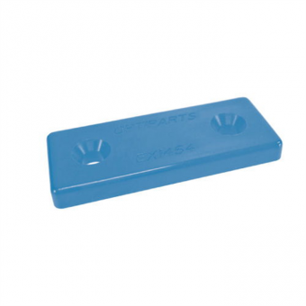 Optiparts EX14533-10 - Прижимная пластина для крепления ремней (голубой нейлон)