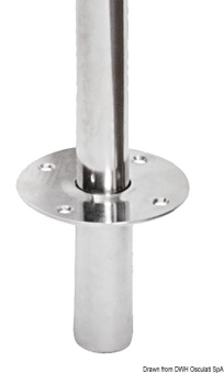 Osculati 42.352.01 - Поворотный консольный кран из нержавеющей стали, труба Ø40 мм 