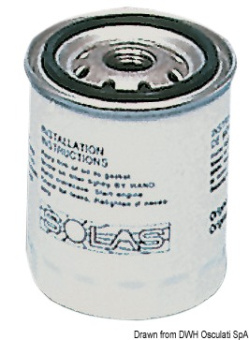 Osculati 17.501.03 - Масляный фильтр 841750-41815 Ø75,6x122,3мм для бензиновых моторов Volvo Penta/Mercruiser (2 шт)