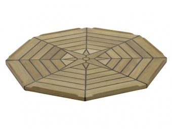 Столешница восьмиугольная из тика Talamex T855 Ø55 см