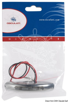 Osculati 13.187.02 - Накладной LED светильник дежурного освещения 12В 0.4Вт 2.4Лм синий свет с фронтальным пучком
