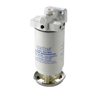 Vetus 340VTEPB Water separator/fuel filter with pump, CE/ABYC, single, 10 micron, max. 102 gph (465 l/h)
