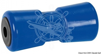 Osculati 02.029.23 - Центральный ролик, синий Ø 81 мм 286 мм, Ø отверстия 30 мм