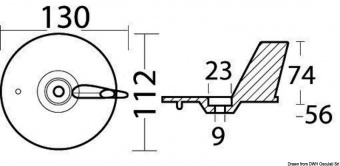 Osculati 43.291.52 - Магниевый анод для Honda 75/125 HP 