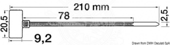 Osculati 18.038.01 - Кабельные стяжки из нейлона-66 2.5x110 мм (100 шт.)