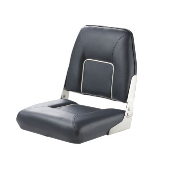 Vetus CHFSB FIRST MATE Deluxe folding seat, cobalt blue with grey white seams