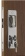 Osculati 38.128.20 - Замок для раздвижных дверей с врезными ручками 16/38 мм, с утопленным запорным элементом 
