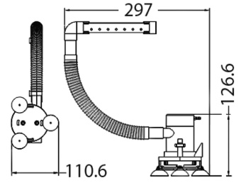 Osculati 16.163.00 - Аэрационный компрессор для емкостей с наживкой/уловом 12 В 22 л/мин 1 А