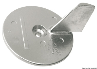 Osculati 43.291.50 - Цинковый триммер Honda 41107-ZW1-B01ZA для моторов 75/125 л.с. Ø113 мм 130 мм