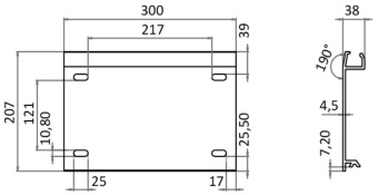 Osculati 48.692.05 - Комплект для пьедестала с фиксированным диаметром 80 мм 