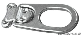 Osculati 39.866.92 - Складной крепежный глазок 76x76 mm