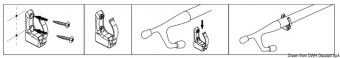Osculati 34.359.00 - Пружинные зажимы для крепления багра для Ø25/35 мм 
