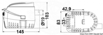 Osculati 16.124.03 - Трюмная помпа Europump II автоматическая G750 12V 
