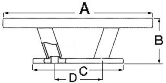 Osculati 40.137.05 - Утка типа "Nordik" из нержавеющей стали 310 мм Большая 
