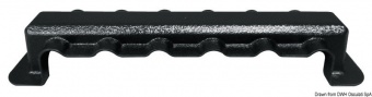 Osculati 14.208.26 - Крышка изоляционная из чёрного пластика 230 x 32 мм для Bus Bar