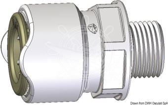 Osculati 17.815.14 - Переходник Whale с наружной резьбой 1/2" BSP (10 шт)