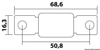 Osculati 14.099.51 - Плавкий предохранитель MEGA 500А 32В 68,6x16,3мм