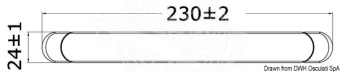 Osculati 13.192.00 - Накладной 10 LED светильник водонепроницаемый IP66 12В 3.4Вт 360Лм белый корпус без выключателя