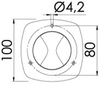 Osculati 13.448.00 - Выдвижной LED светильник Aurora 12/24В 7Вт 140-222мм утапливается вровень с поверхностью