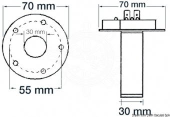 Osculati 27.212.02 - Емкостные датчики уровня фекальных вод VDO "VIEW-LINE" 12/24В, 280 мм 