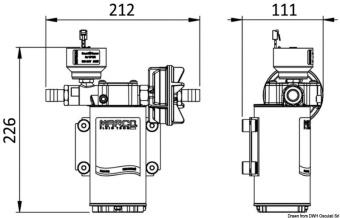 Osculati 16.081.06 - MARCO UP6/E автоматический насос водоснабжения с электронным управлением 2.5бар 26л/мин