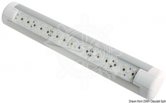 Osculati 13.197.02 - Противоударный технический светильник Slim на светодиодах 12/24 В 2.5 Вт (1 компл. по 1 шт.)