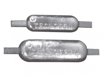 Алюминиевые аноды Tecnoseal со стальной полосой Тип 1