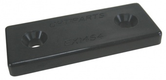 Optiparts EX14531-10 - Прижимная пластина для крепления ремней (чёрный нейлон)