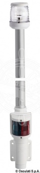 Osculati 11.126.01 - Мачта Classic комбинированная из алюминия, 100 см, белая, настенное крепление 