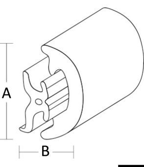 Osculati 44.032.05 - Профиль из ПВХ для кабельного лотка 50 мм 2 м 