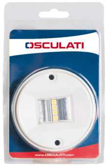 Osculati 11.039.14 - Кормовой огонь светодиодный Evoled белый 135° 12В из белого АБС пластика