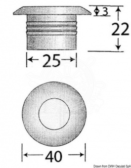 Osculati 13.429.10 - Встраиваемый светодиодный светильник 12/24 В 110 Лм белый 