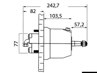 Osculati 45.270.01 - Фронтальный насос для монтажа ULTRAFLEX "UP 20 F" 