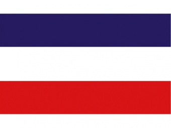 Флаг земли Шлезвиг-Гольштейн Германия