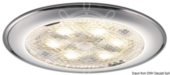 Osculati 13.441.02 - Светодиодный точечный светильник Procion накладного монтажа (теплый дневной свет), 12/24 В с центральным выключателем (1 компл. по 1 шт.)
